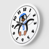 Pinguïn Met Sjaal Klok (Hoek)