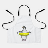 Pinguïn met Swim-ring Schort (Voorkant)