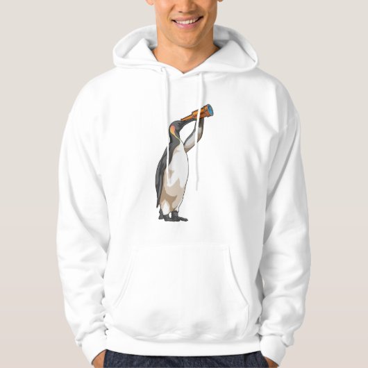 Pinguïn met telescoop hoodie (Voorkant)