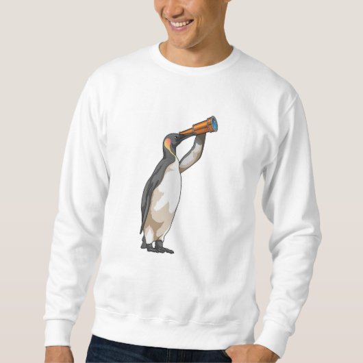 Pinguïn met telescoop trui (Voorkant)