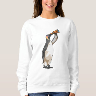 Pinguïn met telescoop trui