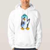 Pinguïn met vis en Pet Hoodie (Voorkant)
