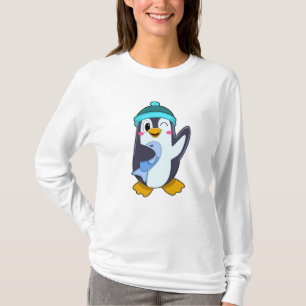 Pinguïn met vis en Pet T-shirt