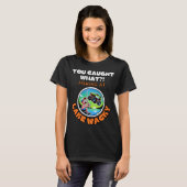 pinguïn met vis t-shirt (Voorkant volledig)