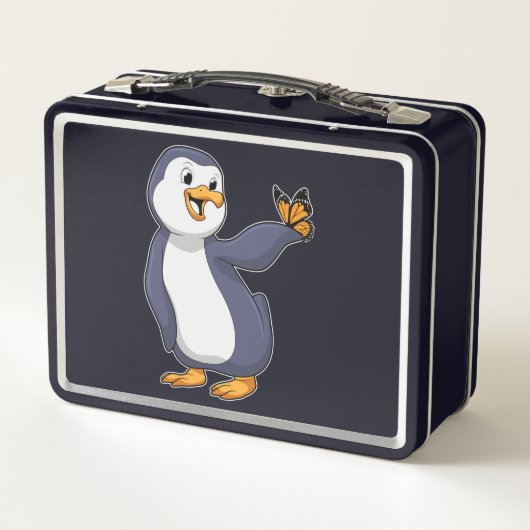 Pinguïn met vlinder (Achterkant)