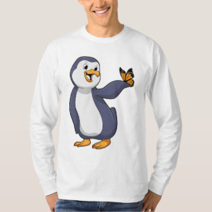 Pinguïn met vlinder t-shirt