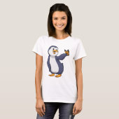 Pinguïn met vlinder t-shirt (Voorkant volledig)