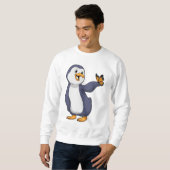 Pinguïn met vlinder trui (Voorkant volledig)