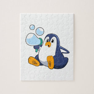 Pinguïn met zeepbellen.PNG Legpuzzel