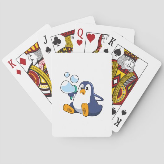 Pinguïn met zeepbellen.PNG Pokerkaarten (Achterkant)