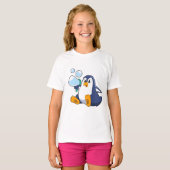 Pinguïn met zeepbellen.PNG T-shirt (Voorkant volledig)
