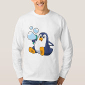 Pinguïn met zeepbellen.PNG T-shirt (Voorkant)