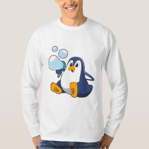 Pinguïn met zeepbellen.PNG T-shirt