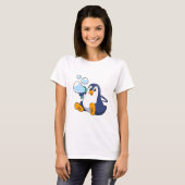 Pinguïn met zeepbellen.PNG T-shirt (Voorkant volledig)