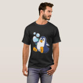Pinguïn met zeepbellen.PNG T-shirt (Voorkant volledig)