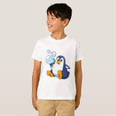 Pinguïn met zeepbellen.PNG T-shirt (Voorkant volledig)