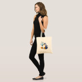 Pinguïn met zeepbellen.PNG Tote Bag (Voorkant (model))