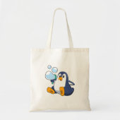 Pinguïn met zeepbellen.PNG Tote Bag (Voorkant)