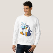 Pinguïn met zeepbellen.PNG Trui (Voorkant volledig)
