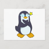 Pinguïn met zonnebril briefkaart (Voorkant)