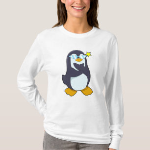 Pinguïn met zonnebril t-shirt