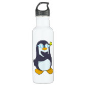Pinguïn met zonnebril waterfles (Voorkant)