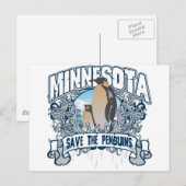 Pinguïn Minnesota Briefkaart (Voorkant / Achterkant)