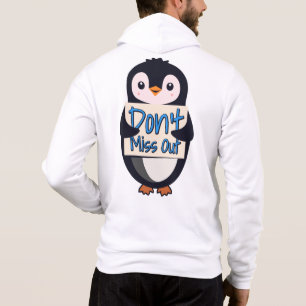 Pinguïn Mis Niks Sign Hoodie