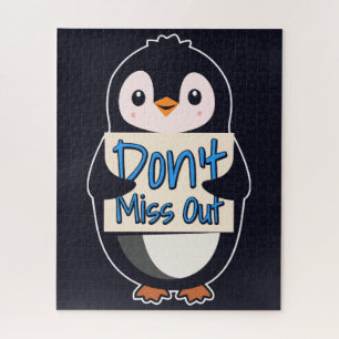 Pinguïn Mis Niks Sign Legpuzzel