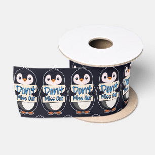 Pinguïn Mis Niks Sign Satijnen Lint
