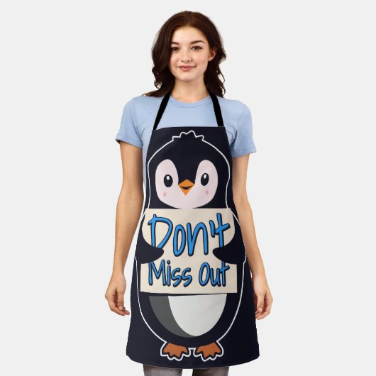 Pinguïn Mis Niks Sign Schort (Gedragen)
