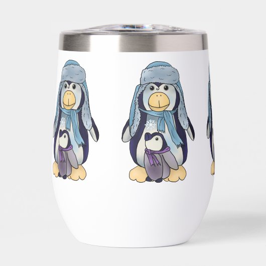 Pinguin mit kind Kaffeetasse (Voorkant)