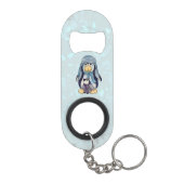 Pinguin mit kind Kaffeetasse Mini Flessenopener (Achterkant)