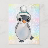 Pinguin mit Mütze Briefkaart (Voorkant)