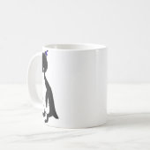 pinguïn na dubbele mok (Voorkant links)