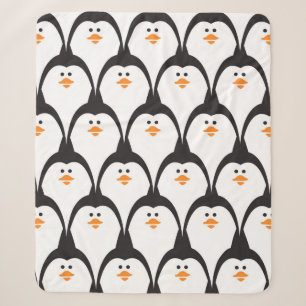 Pinguïn naadloos patroon. sherpa deken