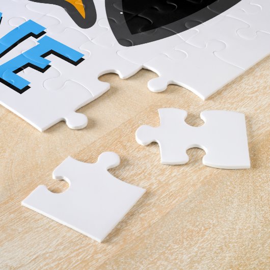 pinguïn naam Childrens Legpuzzel (Zijkant)