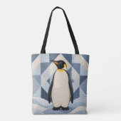 Pinguïn nepquilt tote bag (Achterkant)