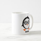 Pinguin - nerd - penguin koffiemok (Voorkant rechts)