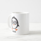 Pinguin - nerd - penguin koffiemok (Voorkant links)