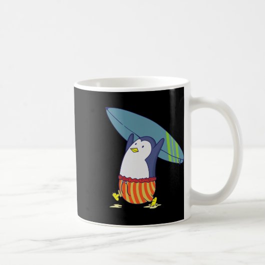 Pinguïn Niets Is Beter Dan Surfen Koffiemok (Rechts)
