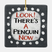 Pinguïn Nu Ornament (Achterkant)