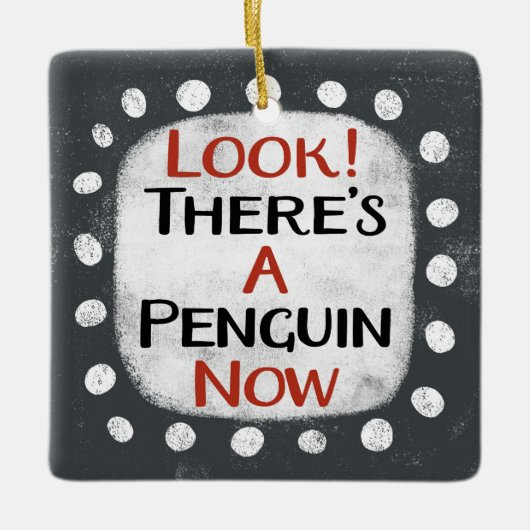 Pinguïn Nu Ornament (Voorkant)