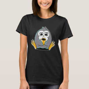 Pinguïn Ochtendkoffie Slaap T-shirt