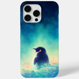Pinguïn onder de donkere hemel iPhone 15 pro max hoesje