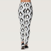 Pinguïn Ontwerp Kies Achtergrondkleur Leggings (Achterkant)