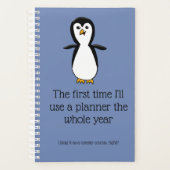 Pinguïn op een bord planner (Voorkant)