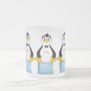 Pinguïn op ijs matglas koffiemok