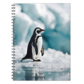 Pinguïn op ijsberg notitieboek (Voorkant)