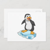 Pinguïn op ijskap briefkaart (Voorkant / Achterkant)